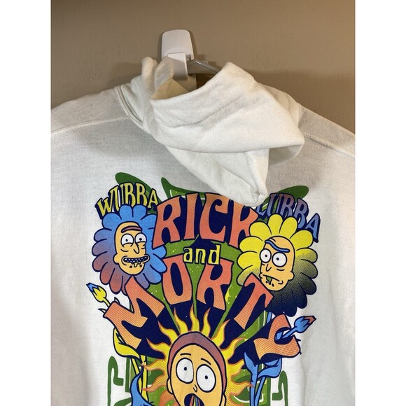 Rare Rick and Morty Dub Dub White Hoodie Size XL - Picture 4 of 14